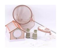 VZZCGJVT Set de exploración de Insectos Montessori al Aire Libre, Juguete Montessroi para niños Que se acercan a la Naturaleza,Verde