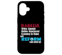 W.A.N.K.E.I.R Woke Agenda Nation Knackered Economy In Ruins Carcasa para iPhone 16