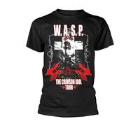 W.A.S.P. - CRIMSON IDOL TOUR BLACK T-Shirt, Front & Back Print Medium