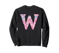 W Escamas Sirena Rosa Azul Pastel Sudadera