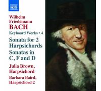 W.F.バッハ:鍵盤のための作品集 第4集(BACH, W.F.: Keyboard Works, Vol. 4 - Keyboard Sonatas, Fk. 1b, 3 and 202 / Concerto for 2 Harpsichords, Fk. 10)