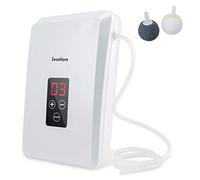 W. Health Generador de ozono portátil 600 mg/h - Sistema de esterilización de aire multiuso y refrescante con 2 tubos de silicona, 2 piedras difusoras y temporizador