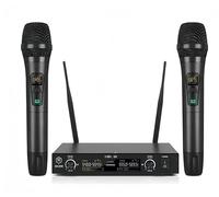 W IN-MIX Micrófono inalámbrico, sistema de micrófono dinámico inalámbrico de mano de metal, calidad de sonido clara, rango de recepción de 200 pies, para cantar karaoke, boda, DJ, fiesta, discurso,