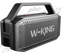 W-KING 100W Peak IPX7 Altavoz Bluetooth Potente Grande Exterior Portátil | 108dB Bajo Profundo, 60W Robusto Flotante Imperm. Speaker Boombox, AUX, Banco de energía, EQ, Tarjeta TF, Manos Libres, 40H