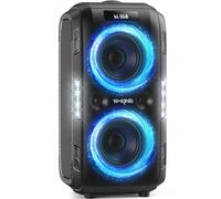W-KING 270W Peak Altavoz Bluetooth Portatil Potente Grande Party Boom Box | Masivo 125dB, 12 Bajos Personalizados, Extra Super Bajos, 2*Woofer*16.5CM, MIC IN, Reproducción USB TF AUX, Batería Extraíble