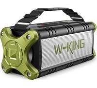 W-KING 90W MAX Altavoz Bluetooth Potente Portatil, Altavoz Bluetooth Grande con Potente Bass/EQ, Altavoces HiFi IPX6/40 Horas/Powerbank, Speaker Bluetooth Parlantes AUX/TF/NFC para PC, TV, Ordenador