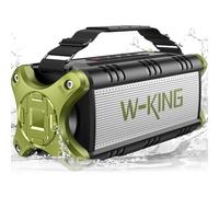 W-KING 90W MAX Altavoz Bluetooth Potente Portatil, Altavoz Bluetooth Grande con Potente Bass/EQ, Altavoces HiFi IPX6/40 Horas/Powerbank, Speaker Bluetooth Parlantes AUX/TF/NFC para PC, TV, Ordenador