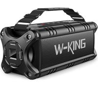 W-KING 90W MAX 50W RMS Altavoz Bluetooth Potente, Portátil Exterior Impermeable Speaker Bluetooth, Bajo Profundo, IPX6 Waterproof, 40h de Reproducción, AUX, Banco de energía, EQ, NFC, Tarjeta TF