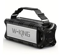 W-KING Altavoz Bluetooth Potente de 90W Pico 50W RMS - IPX6, Grande para Exteriores Portátil sin varillas con Graves Profundos, 40H de Reproducción, de Energía, Tarjeta TF, AUX, NFC, EQ