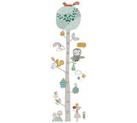 W-L Gráfica de Altura Linda del árbol forestal de medida Tabla de etiqueta de la pared for el sitio de niños de guardería crecimiento infantil Vinilos decorativos regalo del bebé del sitio Animal Deco