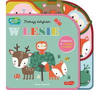 W lesie. Akademia Mądrego Dziecka. Poznaję dotykiem. Zabawa w szukaj i znajdź