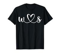 W Love S Bride, novio y novia, letra W y letra S Camiseta