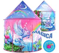 W&O Tienda de campaña de Unicornio arcoíris para niñas con Sonidos mágicos de Unicornio, Juguetes de Unicornio para niñas, Tienda de campaña de Princesa para niñas, Regalos de Unicornios para niñas