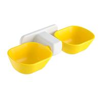 W Tazón de Gato Montado con Diseño K o y No Deslizamiento (Yellow)