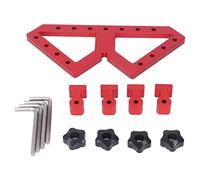 W Type Right Angle Clamp | 0-90° Adjustable Aluminum Alloy Woodworking Fixture | Positioning Tool for Cabinets/Picture Frames/DIY Projects
