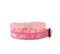 W.W.J.D. - Juego de pulseras de fe "What Would Jesus Do", pulseras cristianas inspiradoras con dije de cruz, cuentas significativas, regalos de joyería religiosa para mujeres y hombres, Talla única
