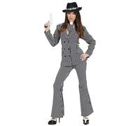 W WIDMANN Desconocido Disfraz de Gangster Mujer con Pantalon