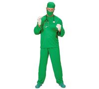 W WIDMANN MILANO Party Fashion - Disfraz de cirujano, ropa quirúrgica, médico, doctor, carnaval