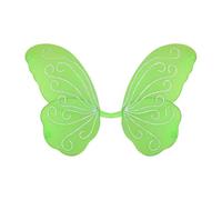 W WIDMANN MILANO Moda de fiesta, alas de mariposa, lentejuelas brillantes, color verde vibrante, comodidad óptima, versátil para todos los eventos, fácil de cuidar