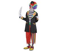 W WIDMANN MILANO Moda de fiesta, disfraz "EVIL CLOWN", conjunto completo, comodidad en poliéster, diseño espeluznante, versátil para todas las ocasiones, fácil de cuidar ¡Da sensación!