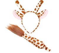 Widmann 09735 Juego de jirafas, orejas y cola, para mujer, marrón/beige, talla única , color/modelo surtido