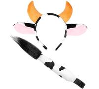 Widmann 09736 - Juego de accesorios para el pelo, diseño de vaca, color blanco y negro, talla única , color/modelo surtido