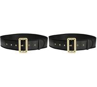 W WIDMANN MILANO Party Fashion 00083 - Cinturón de Papá Noel, con hebilla dorada, negro, aprox. 150cm, disfraz, accesorio, carnaval, fiesta temática, Navidad