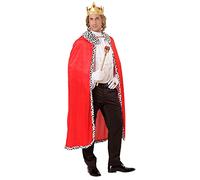 W WIDMANN MILANO Party Fashion 00098 - Capa con corona, 120 cm, rey, soberano, príncipe, carnaval, fiesta de disfraces