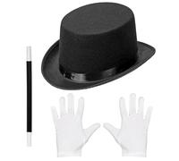 W WIDMANN MILANO Party Fashion 00130 - Conjunto de disfraces para niños, sombrero mágico, varita mágica, guantes mágicos, accesorios mágicos, carnaval, fiesta temática