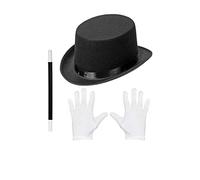 W WIDMANN MILANO Party Fashion - 00130 - Conjunto de disfraces para niños, sombrero mágico, varita mágica, guantes mágicos, accesorios mágicos, carnaval, fiesta temática