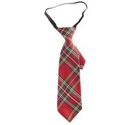 W WIDMANN MILANO Party Fashion 0096J - Corbata de tartán, roja, estampado escocés, accesorio, disfraz, carnaval, fiesta temática