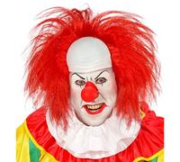 W WIDMANN MILANO Party Fashion 02004 - Peluca payaso calvo con pelo rojo, en caja, terror, asesino, fiesta temática, Halloween