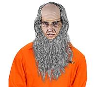 W WIDMANN MILANO Party Fashion - 02090 - Conjunto de disfraces Hombre amish, calvo con barba y gafas, anciano, abuelo, fiesta temática, carnaval