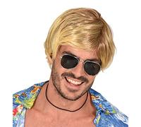 W WIDMANN MILANO Party Fashion 02460 - Peluca para chico surfista, rubio, pelo sintético, playa, fiesta temática, carnaval