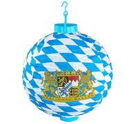 W WIDMANN MILANO Party Fashion - 03382 - Farolillo LED de Baviera, con 2 luces LED blancas, 30 cm, decoración, fiesta de la cerveza, fiesta popular, fiesta temática