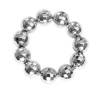 W WIDMANN MILANO Party Fashion 03527 - Pulsera Bola de discoteca, plateada, años 70, Disco Fever, joyas