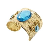 W WIDMANN Milano Party Fashion- Pulsera egipcia con Piedras, Color Dorado, Talla única (Widmann S.r.l. 03575)