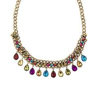 W WIDMANN MILANO Party Fashion 03579 - Collar con piedras de colores, joyas, collar, Día de los Muertos, carnaval, fiesta temática