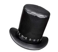 Widmann Sombrero de copa 03609 en imitación de piel para adultos talla única