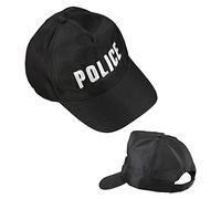 W WIDMANN MILANO Party Fashion 03636 - Gorra de policía ajustable, gorra para fiestas temáticas y carnavales