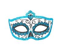 WIDMANN "DIA DE LOS MUERTOS EYEMASK DECORATED WITH BLACK & RED GLITTER" -