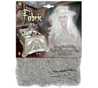W WIDMANN MILANO Party Fashion 04379 - Tela de terror, gris, 60 x 300 cm, mantel, Halloween, decoración de fiesta para ventanas, puertas, mantas
