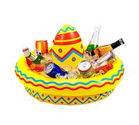 W WIDMANN MILANO Party Fashion 04839 - Sombrero refrigerador inflable, diámetro aprox. 50 cm, México, fiesta temática, carnaval, fiesta en la piscina