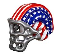 W WIDMANN MILANO Party Fashion 04868 - Aufblasbarer Footballhelm, Stars and Stripes, USA, American Football, Hut, Kostüm, Accessoire, Karneval, Mottoparty