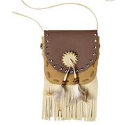 W WIDMANN MILANO Party Fashion 05905 - Bolso indio, bolso de mano, vaquero, lejano oeste, disfraces de carnaval