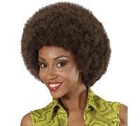W WIDMANN MILANO Party Fashion 06340 - Peluca Dream Hair afro, marrón, alta calidad, carnaval, fiesta temática