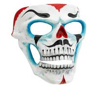 W WIDMANN MILANO Party Fashion - Máscara de payaso calavera, Día de los Muertos, payaso asesino, terrorífico disfraz de Halloween