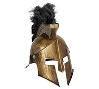 Widmann 09837 - Casco de gladiador de plástico rígido para hombre, color dorado, talla única
