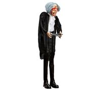 W WIDMANN MILANO Party Fashion - 10057 - Mayordomo con bandeja y ojos luminosos, figura de terror, decoración de terror, camarero, decoración de Halloween aterradora