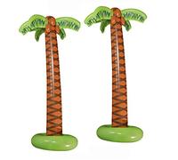 W WIDMANN MILANO Party Fashion - 10136169B - Palmeras hinchables, 2 piezas, altura aprox. 180 cm, fiesta en la playa, decoración, fiesta temática, carnaval